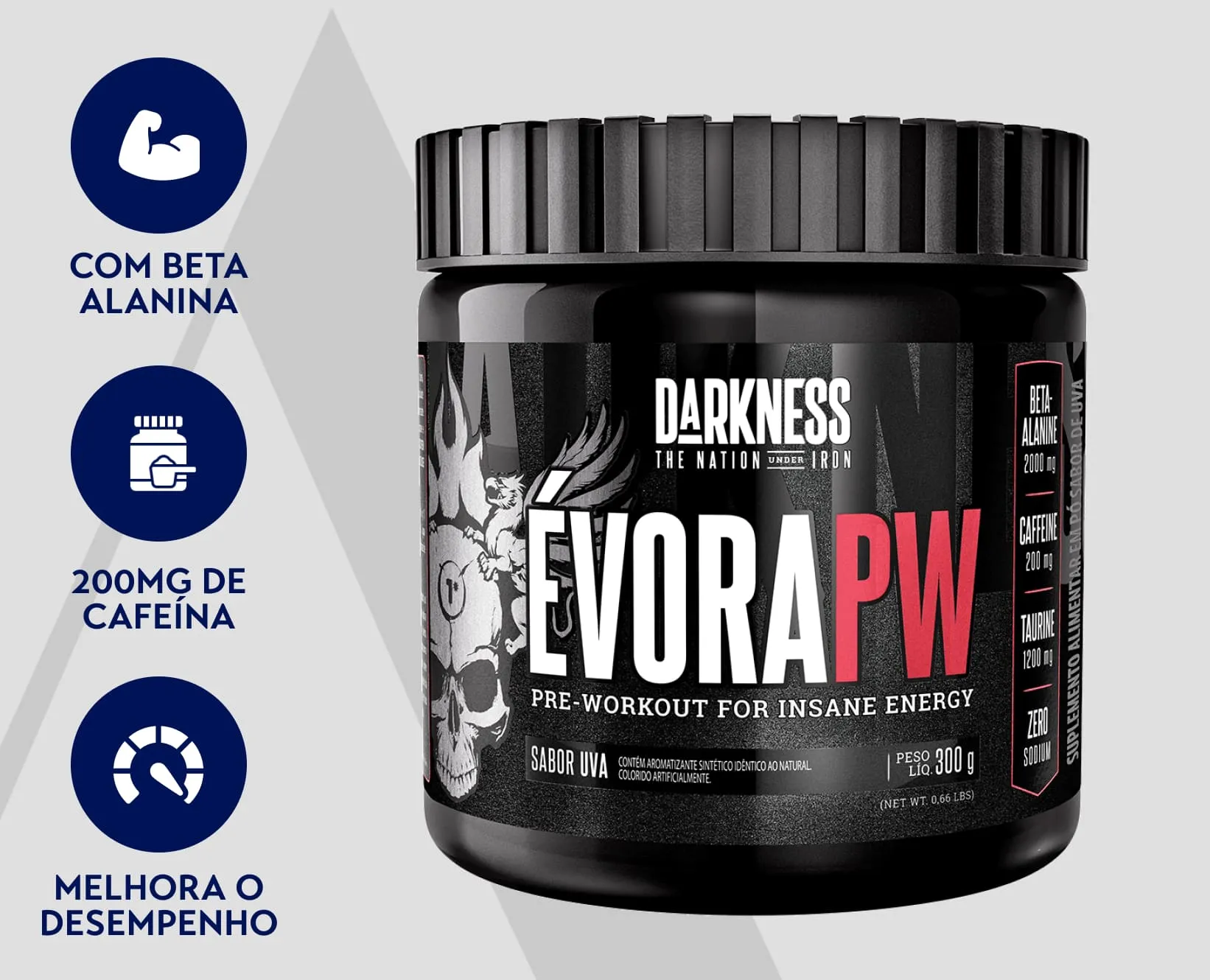 Pré-Treino Uva | Évora | Integralmedica | 300g