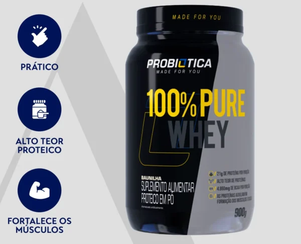 Whey Probiótica de Baunilha | 900g