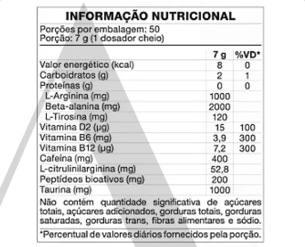 Pré-Treino Insane Clown | Blue Vanilla | 350g - Image 2